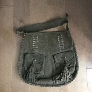 Zara Suede Shoulder Bag